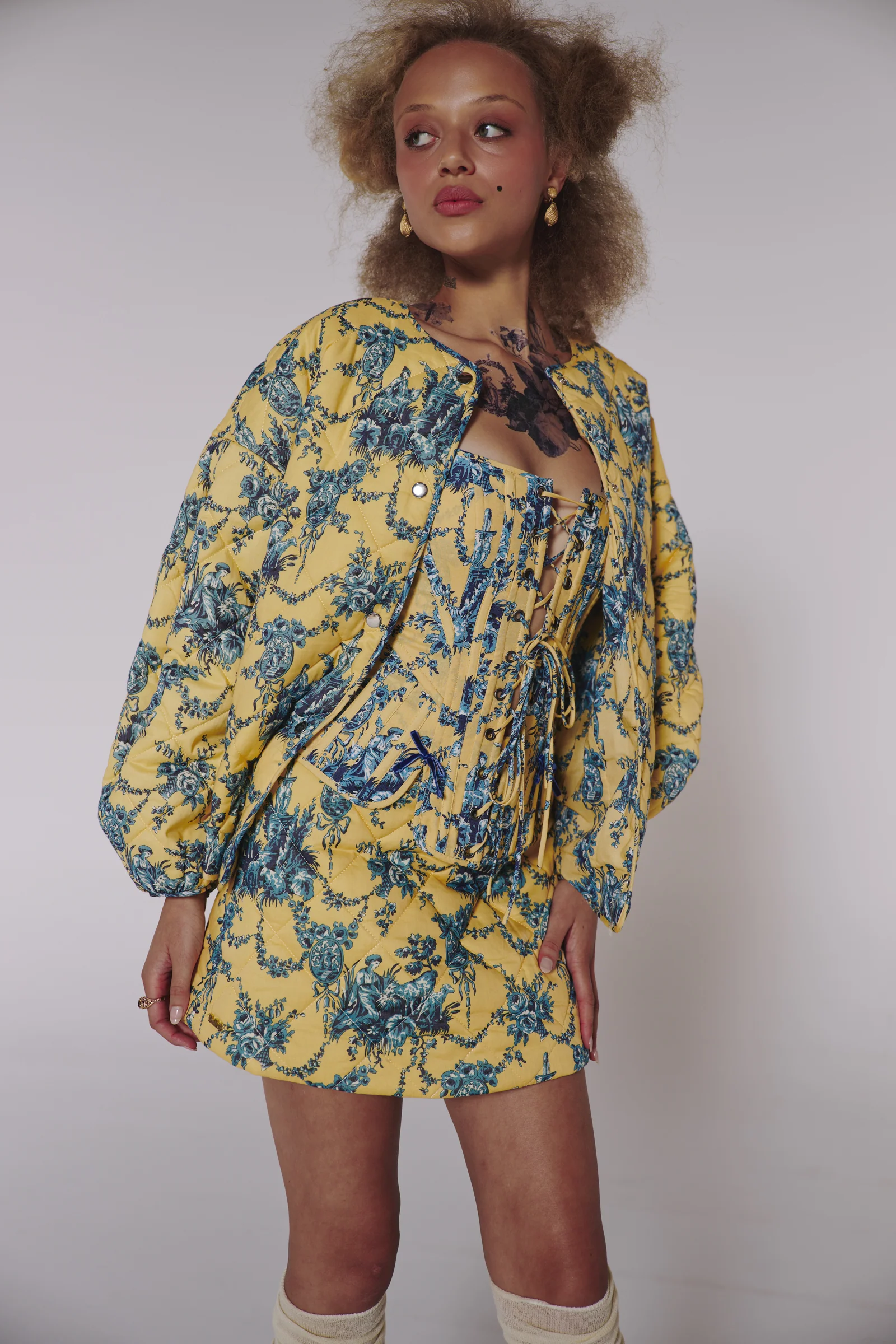 The Lumière Quilted Zipper Skirt - Image 4