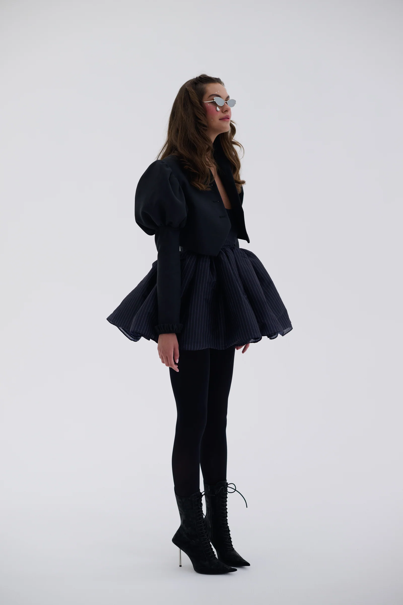 The Pinstripe Veuve Dress - Image 6
